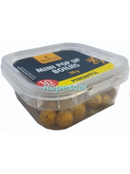 Boilies Mini 10 mm. Boilie pre-drilled yellow Pineapple - Browning